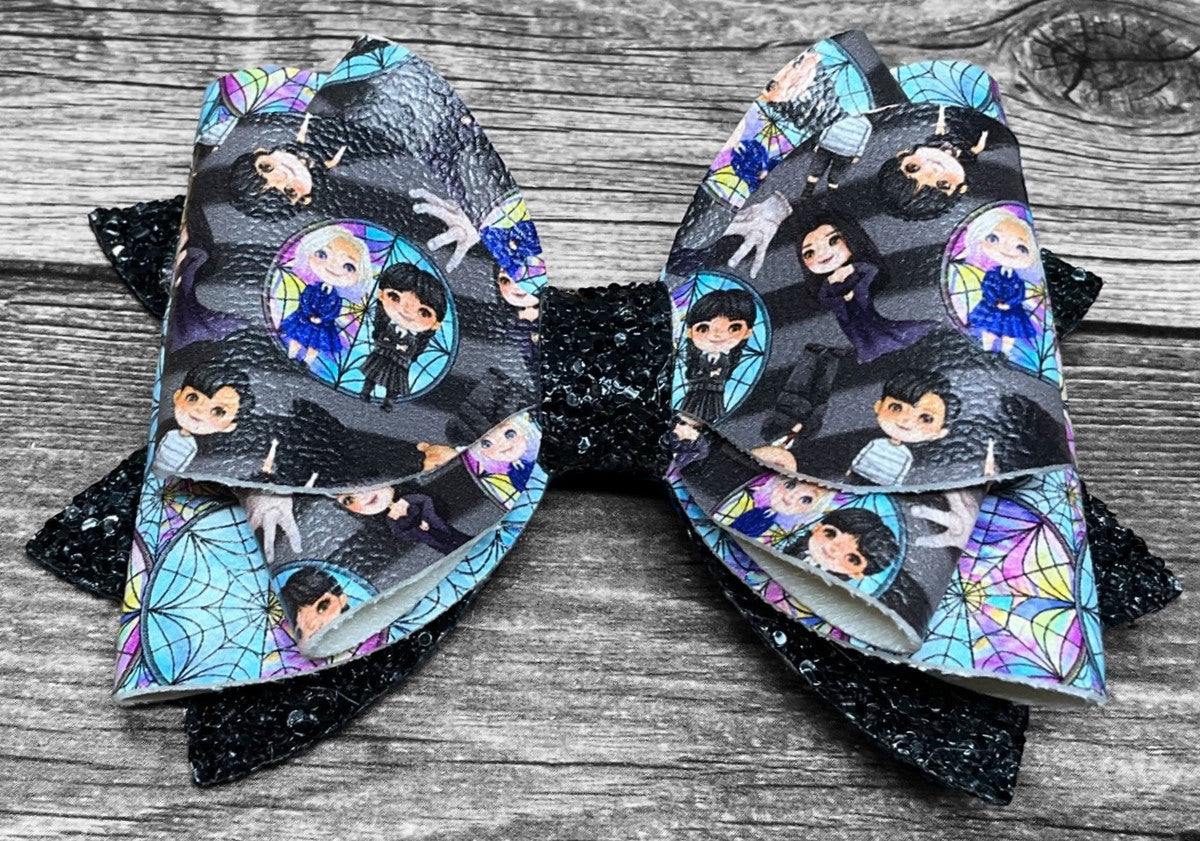 4" Wednesday Addams Hair Bows