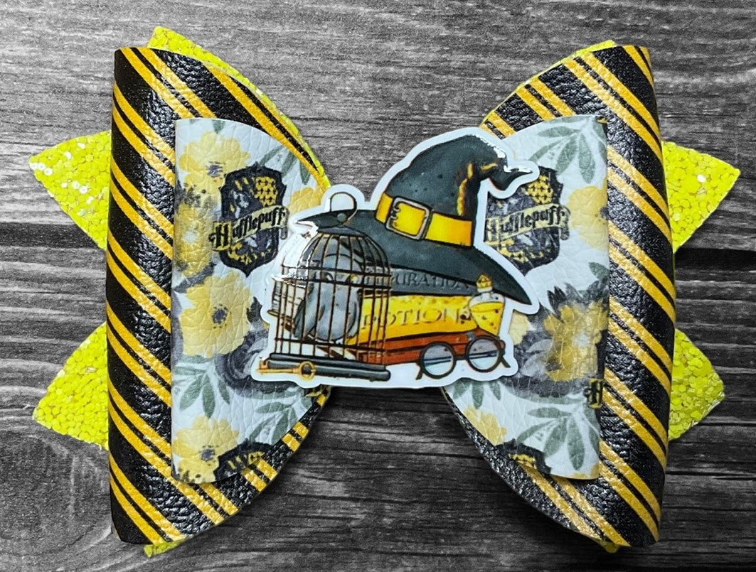 4" Hogwarts Houses Hair Bows