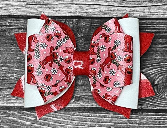 4" Elmo Hair Bow