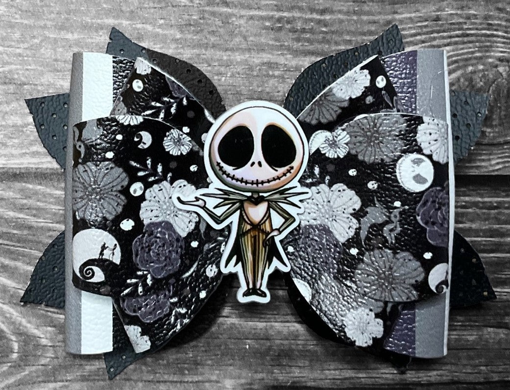 4" Jack & Sally Hair Bows