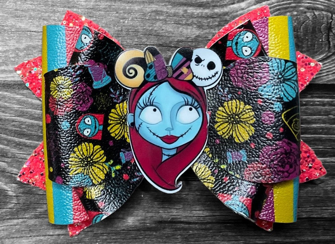 4" Jack & Sally Hair Bows