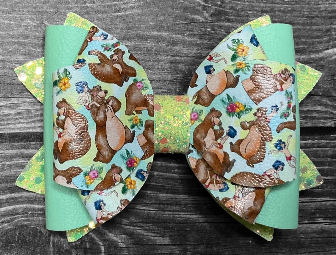 4" Jungle Book Hair Bow