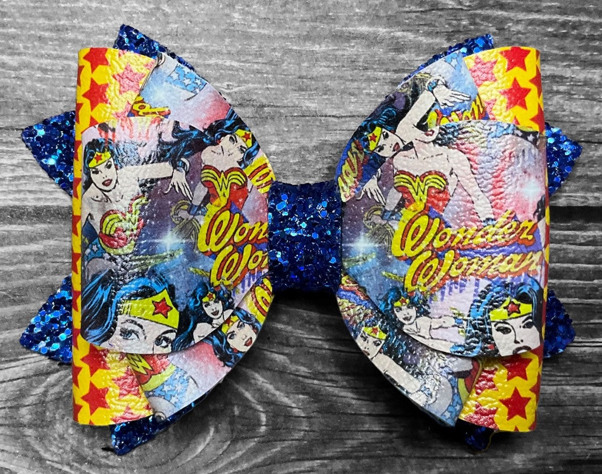 4" DC Super Hero Hair Bows