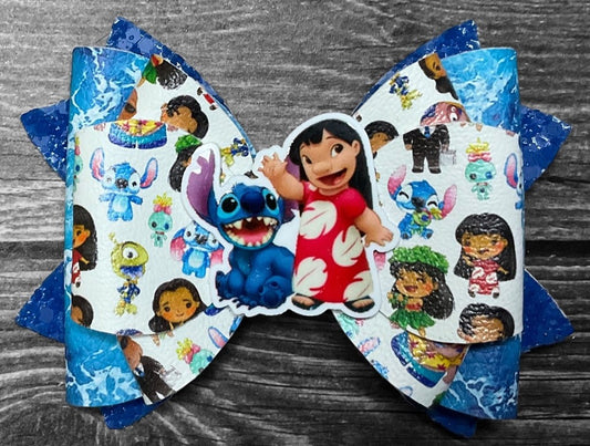 4" Lilo & Stitch Hair Bow