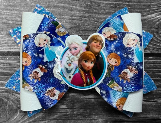 4" Frozen Hair Bow