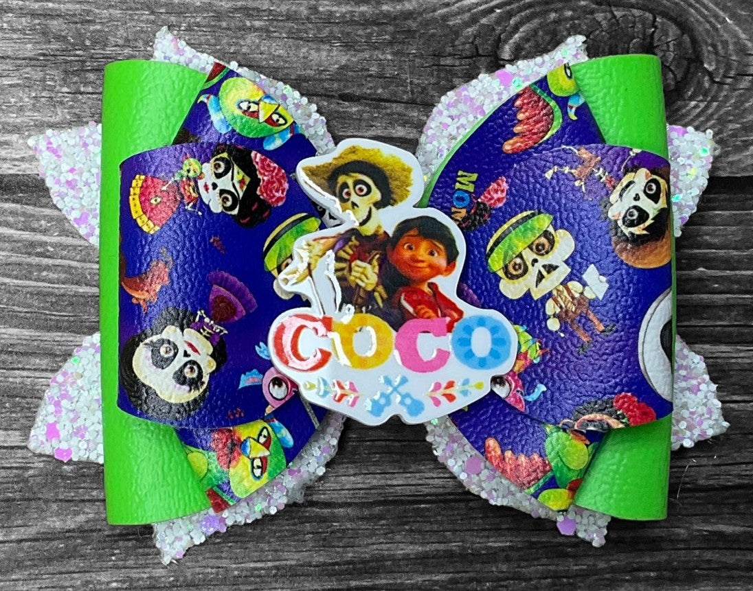 4" Disney Coco Hair Bow