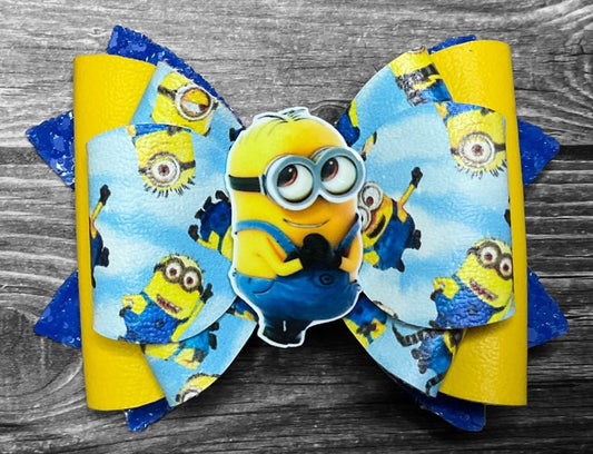 4" Minions Hair Bow