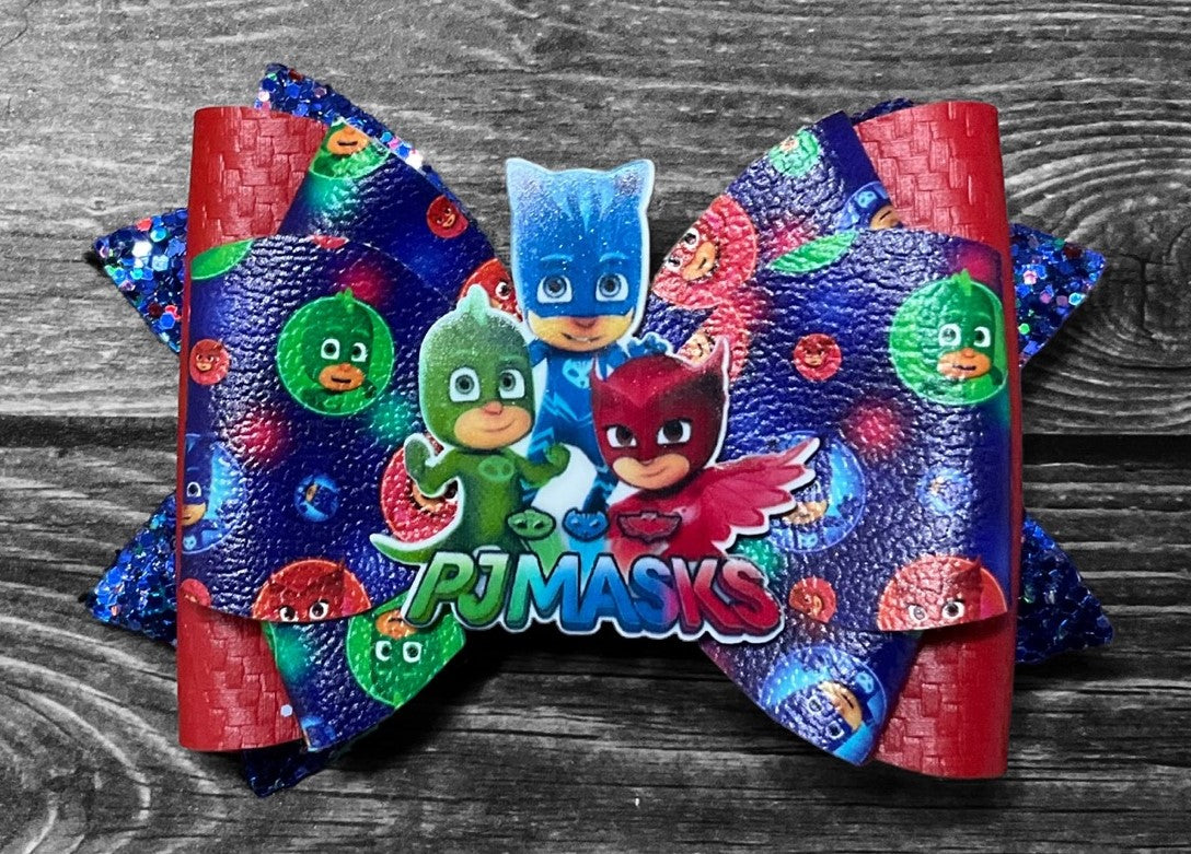 4" PJ Masks Hair Bow