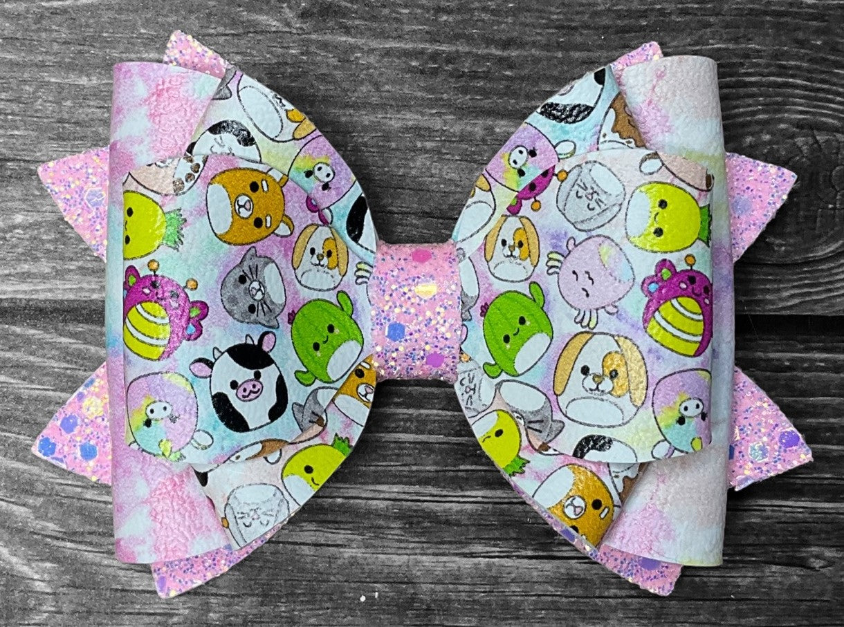 4" Squishmallow Hair Bow