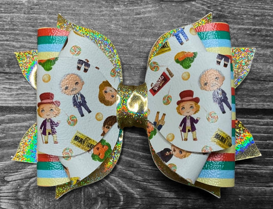 4" Charlie and the Chocolate Factory Hair Bow