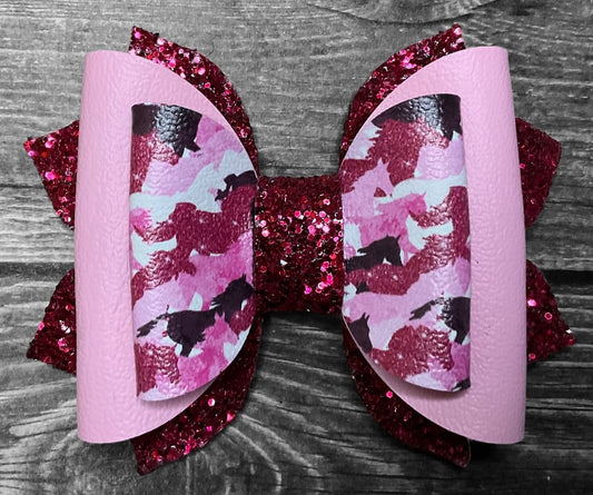 4" Wild Horses Hair Bow