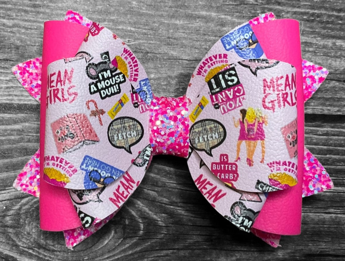 4" Mean Girls Hair Bow