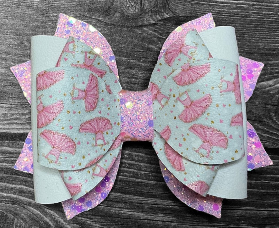 4" Ballerina Tutu Hair Bow