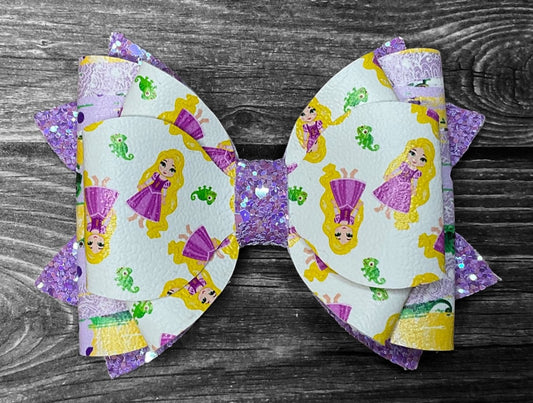 4" Rapunzel Hair Bow